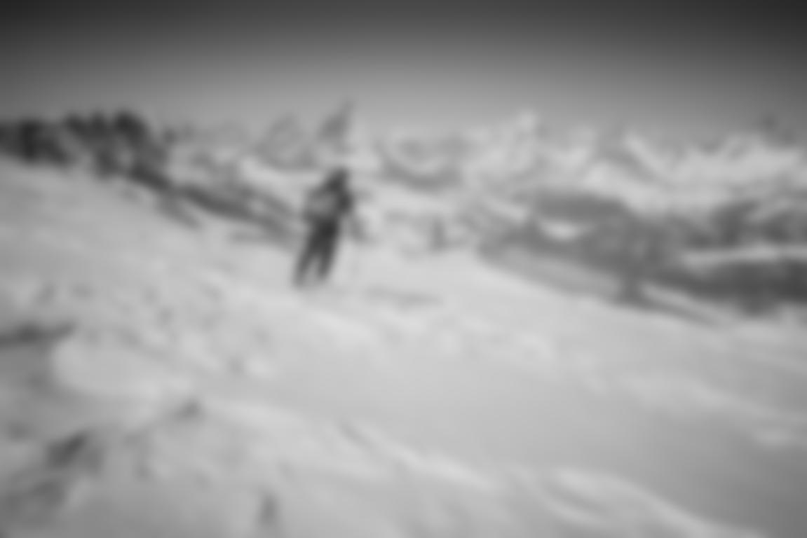 Bei der Abfahrt von der Dufourspitze (3 März 2022)