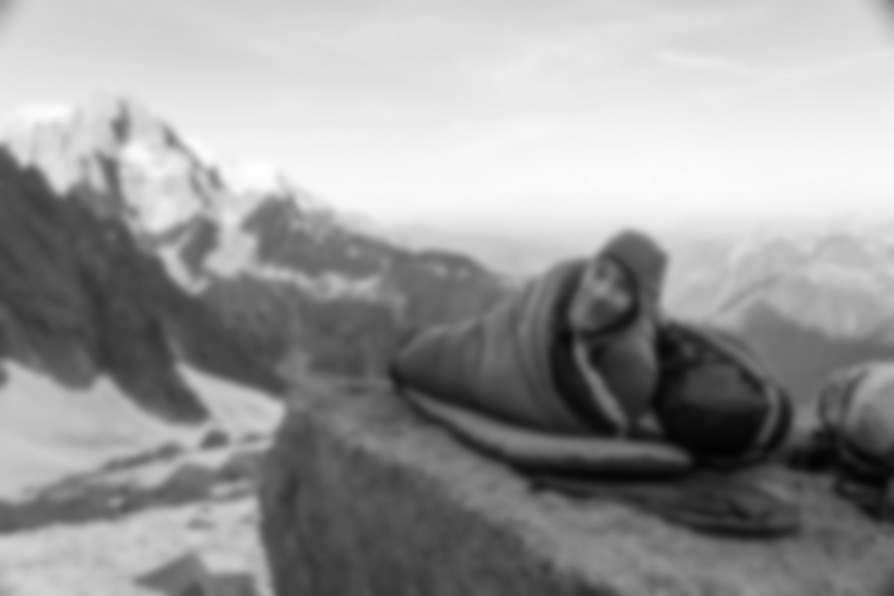 Alex Honnold at the base of the Dru before his solo climb, Chamonix  (c) Renan Ozturk / Red Bull Content Pool